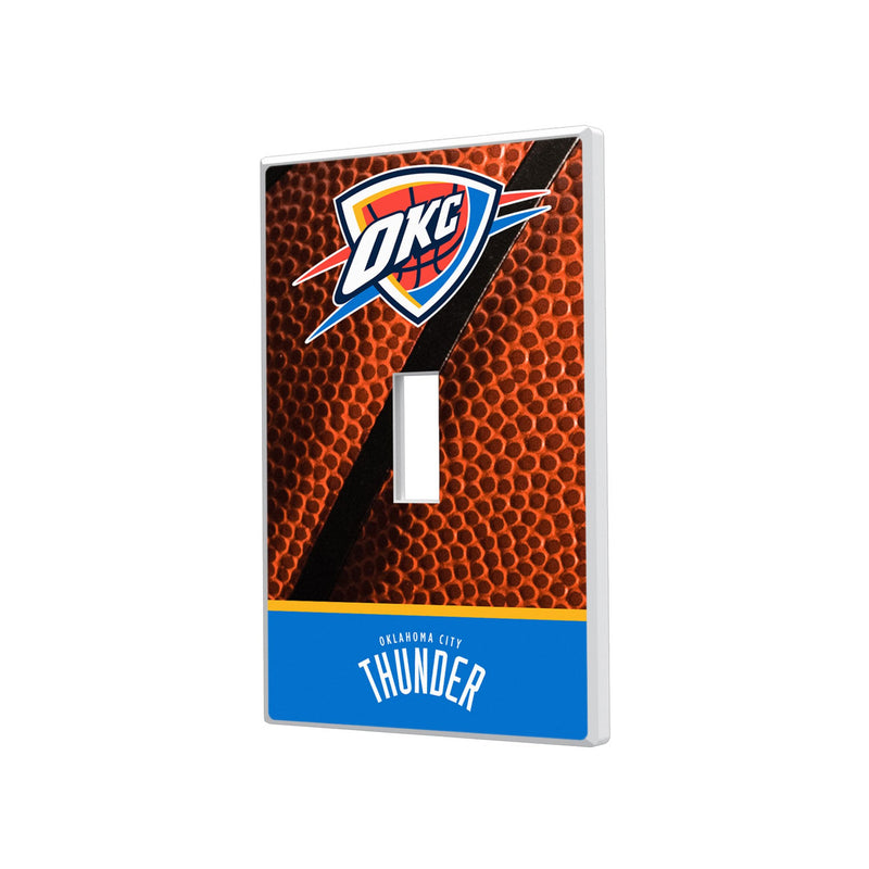 Oklahoma City Thunder Basketball Hidden-Screw Light Switch Plate