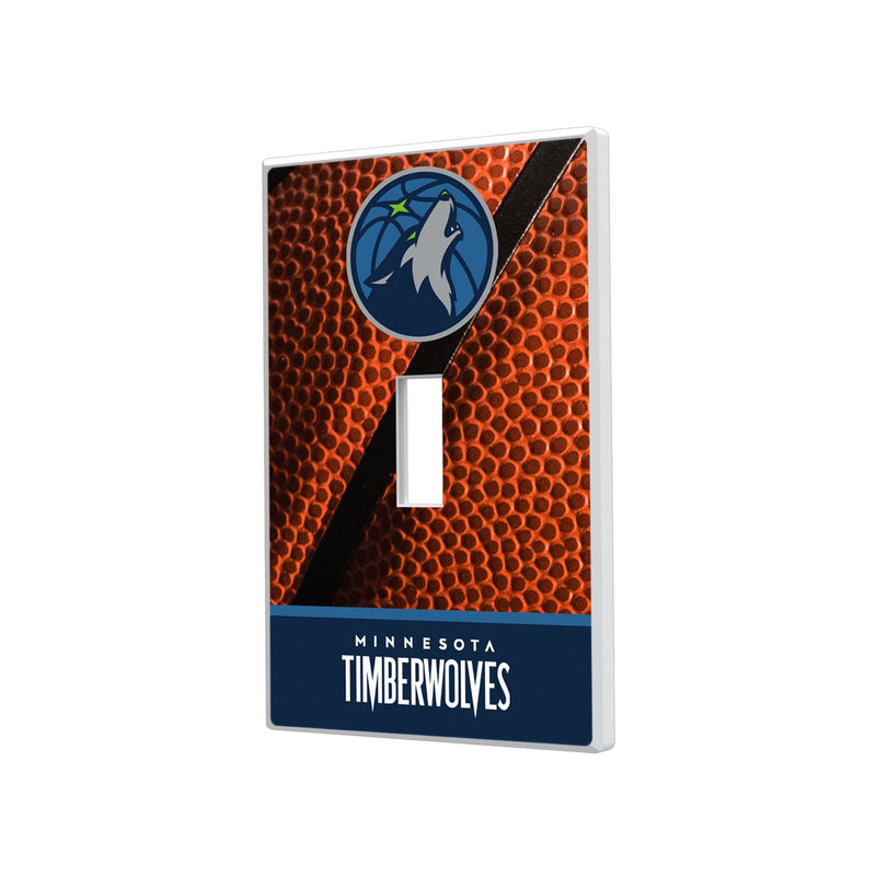 Minnesota Timberwolves Basketball Hidden-Screw Light Switch Plate