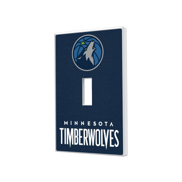 Minnesota Timberwolves Solid Hidden-Screw Light Switch Plate