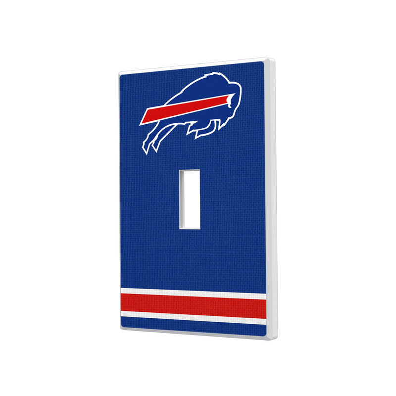 Buffalo Bills Stripe Hidden-Screw Light Switch Plate