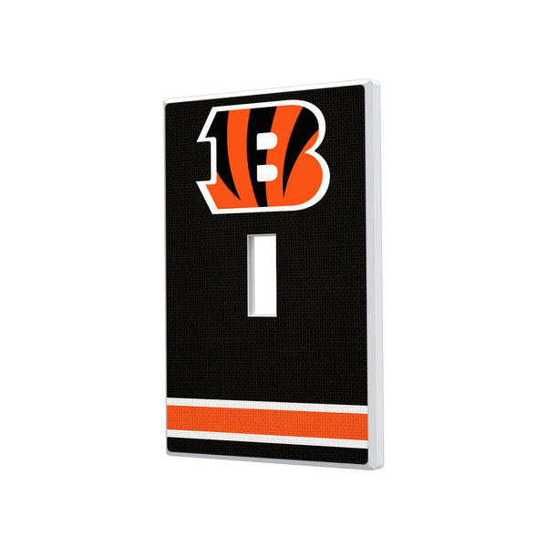 Cincinnati Bengals Stripe Hidden-Screw Light Switch Plate