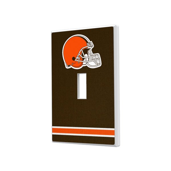 Cleveland Browns Stripe Hidden-Screw Light Switch Plate