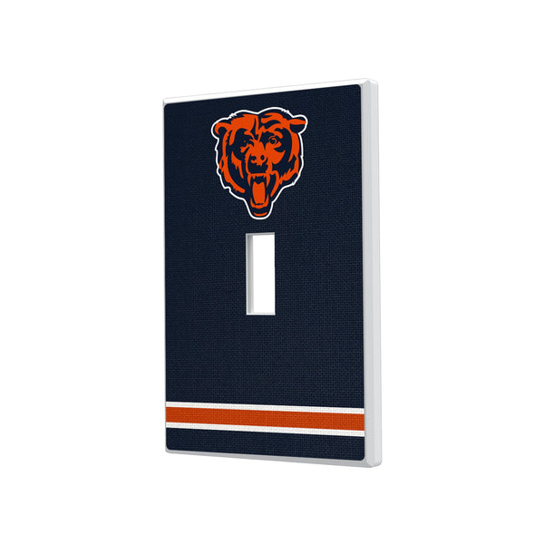 Chicago Bears Stripe Hidden-Screw Light Switch Plate