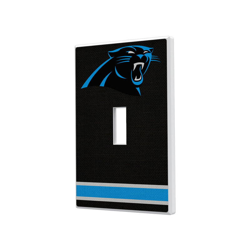 Carolina Panthers Stripe Hidden-Screw Light Switch Plate