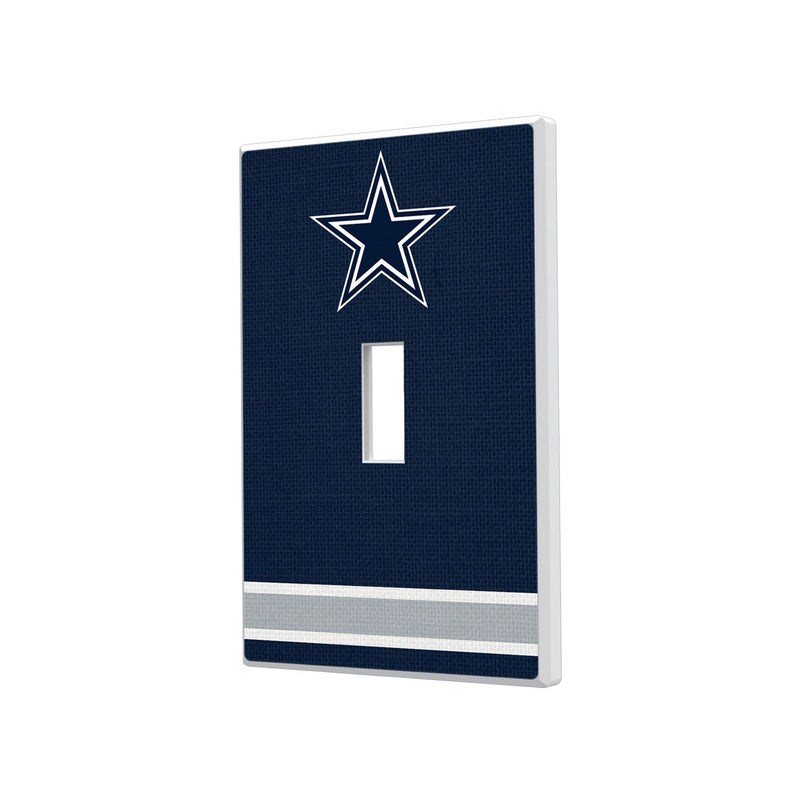 Dallas Cowboys Stripe Hidden-Screw Light Switch Plate