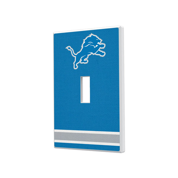 Detroit Lions Stripe Hidden-Screw Light Switch Plate