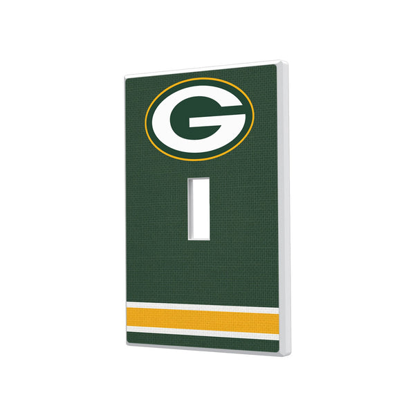 Green Bay Packers Stripe Hidden-Screw Light Switch Plate