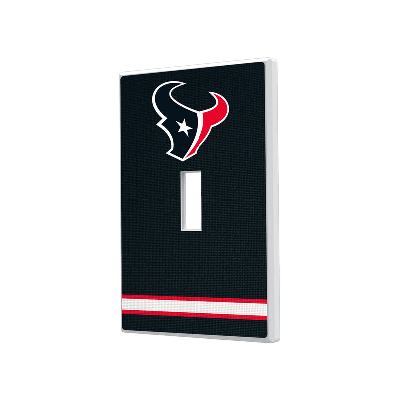 Houston Texans Stripe Hidden-Screw Light Switch Plate