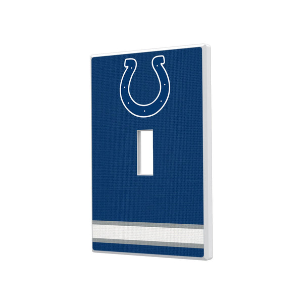 Indianapolis Colts Stripe Hidden-Screw Light Switch Plate