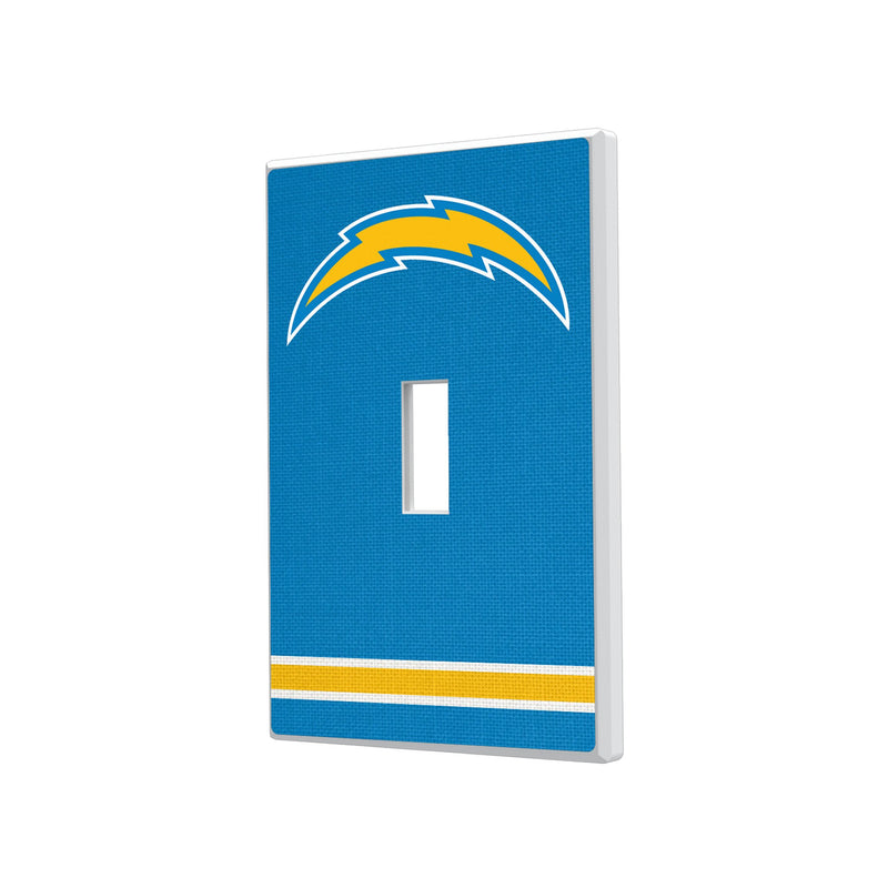 Los Angeles Chargers Stripe Hidden-Screw Light Switch Plate