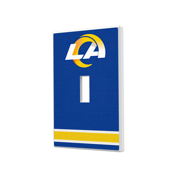 Los Angeles Rams Stripe Hidden-Screw Light Switch Plate