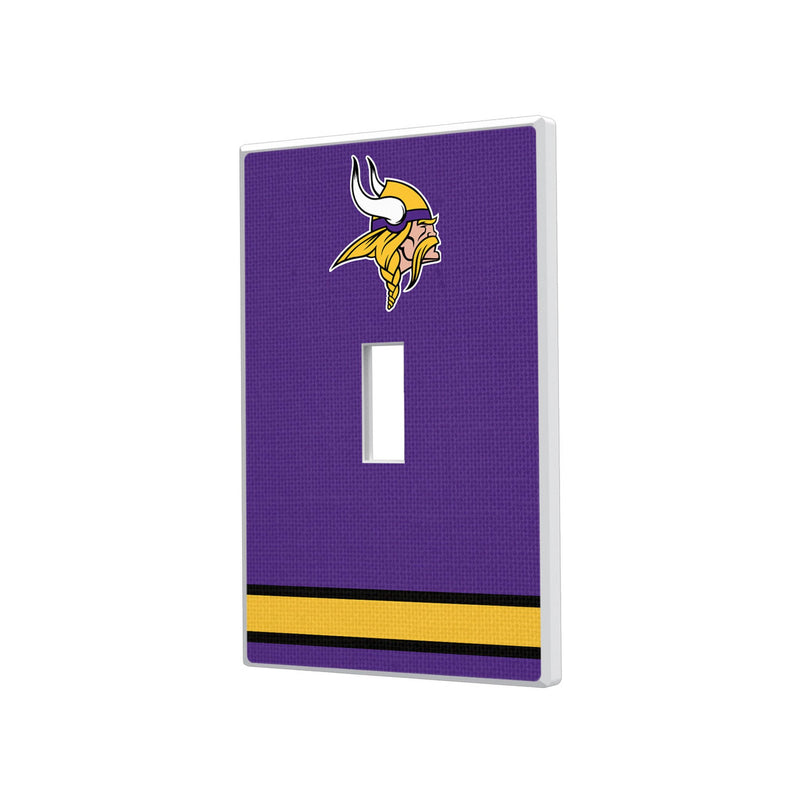 Minnesota Vikings Stripe Hidden-Screw Light Switch Plate