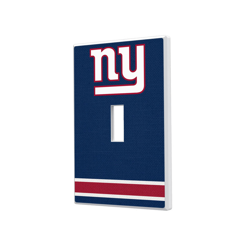 New York Giants Stripe Hidden-Screw Light Switch Plate