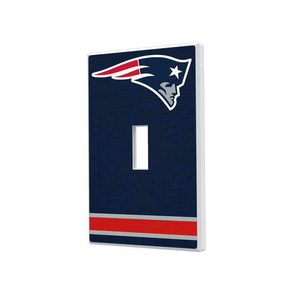 New England Patriots Stripe Hidden-Screw Light Switch Plate