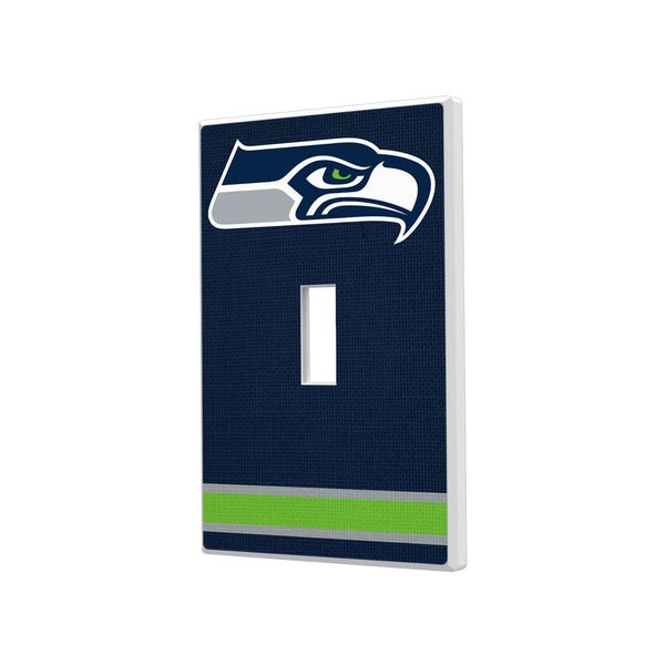 Seattle Seahawks Stripe Hidden-Screw Light Switch Plate