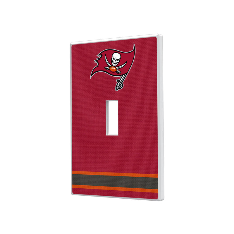 Tampa Bay Buccaneers Stripe Hidden-Screw Light Switch Plate