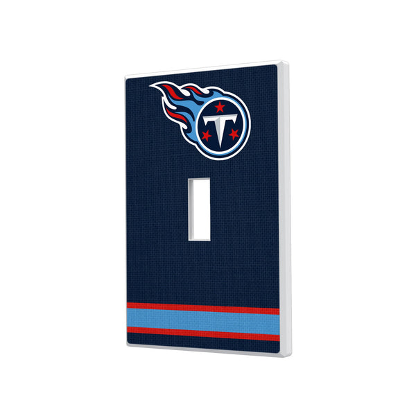 Tennessee Titans Stripe Hidden-Screw Light Switch Plate