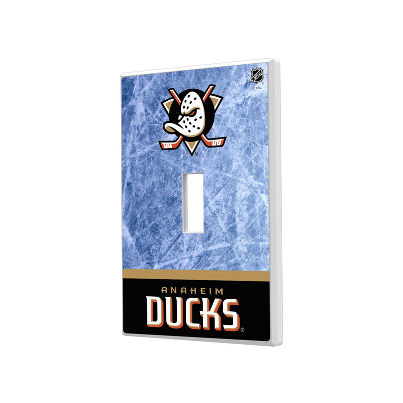 Anaheim Ducks Ice Wordmark Hidden-Screw Light Switch Plate