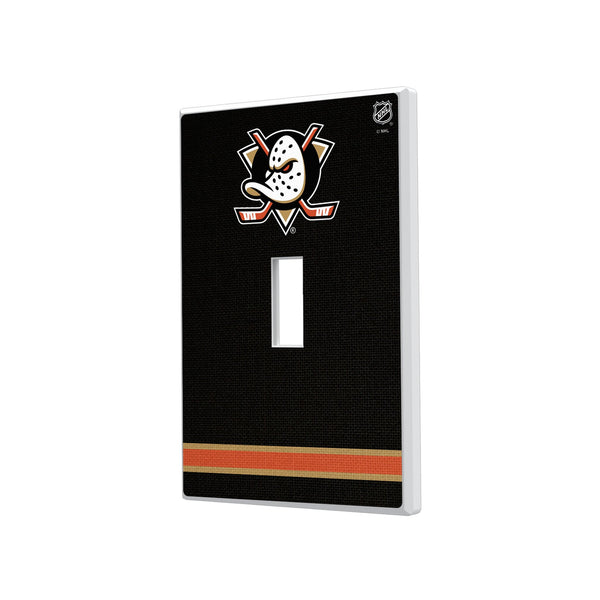 Anaheim Ducks Stripe Hidden-Screw Light Switch Plate