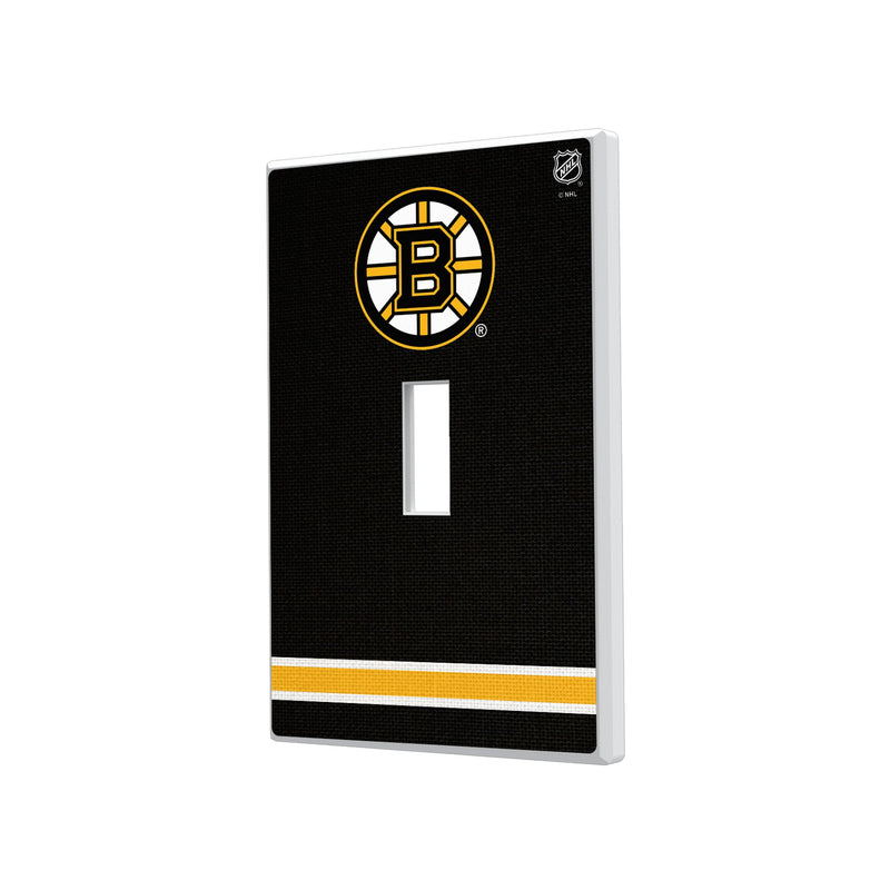 Boston Bruins Stripe Hidden-Screw Light Switch Plate