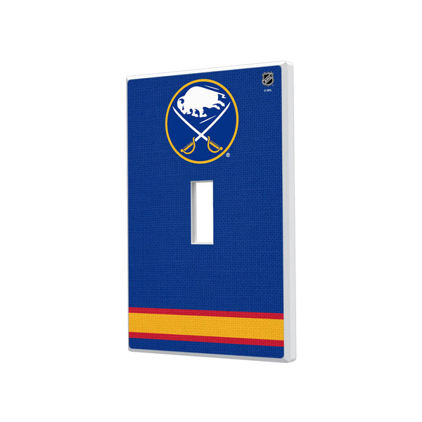 Buffalo Sabres Stripe Hidden-Screw Light Switch Plate