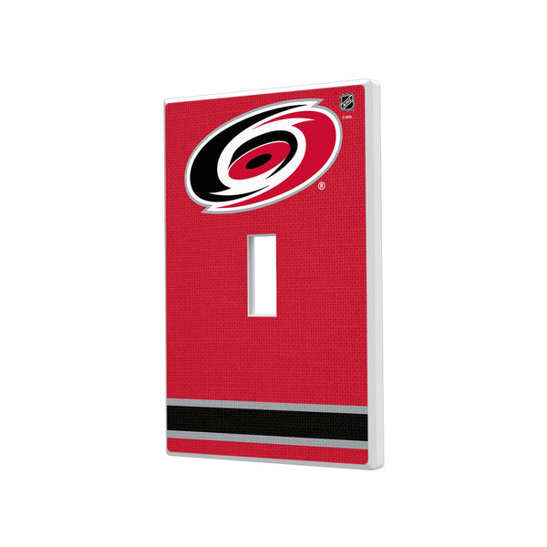 Carolina Hurricanes Stripe Hidden-Screw Light Switch Plate