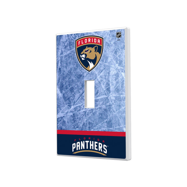 Florida Panthers Ice Wordmark Hidden-Screw Light Switch Plate