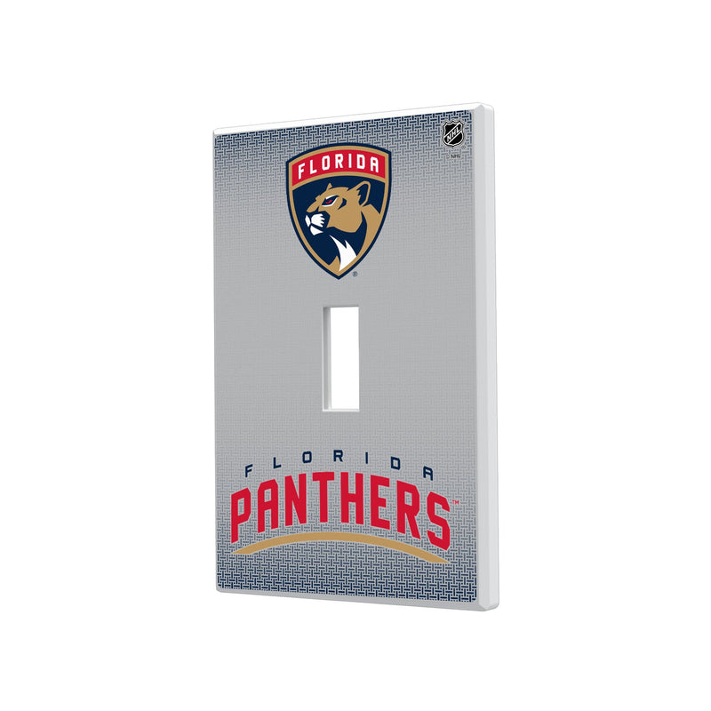 Florida Panthers Linen Hidden-Screw Light Switch Plate