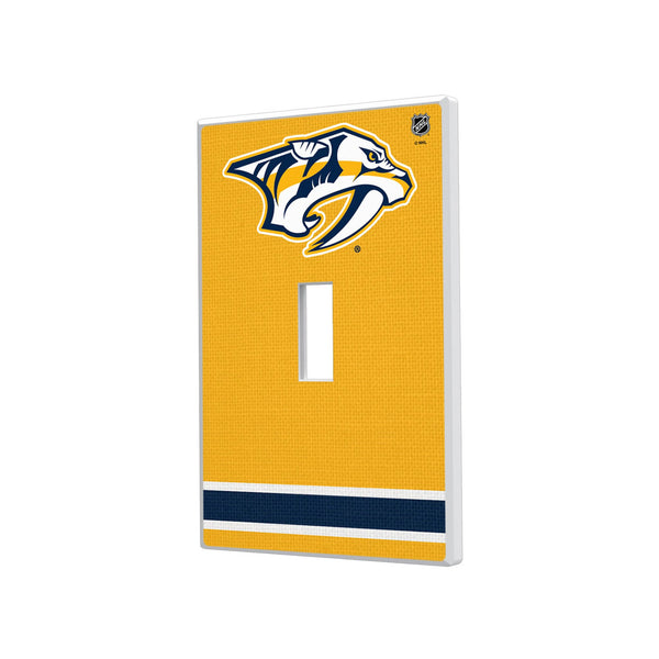 Nashville Predators Stripe Hidden-Screw Light Switch Plate