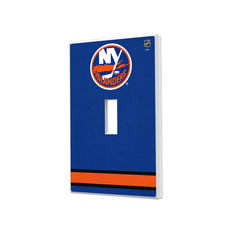 New York Islanders Stripe Hidden-Screw Light Switch Plate