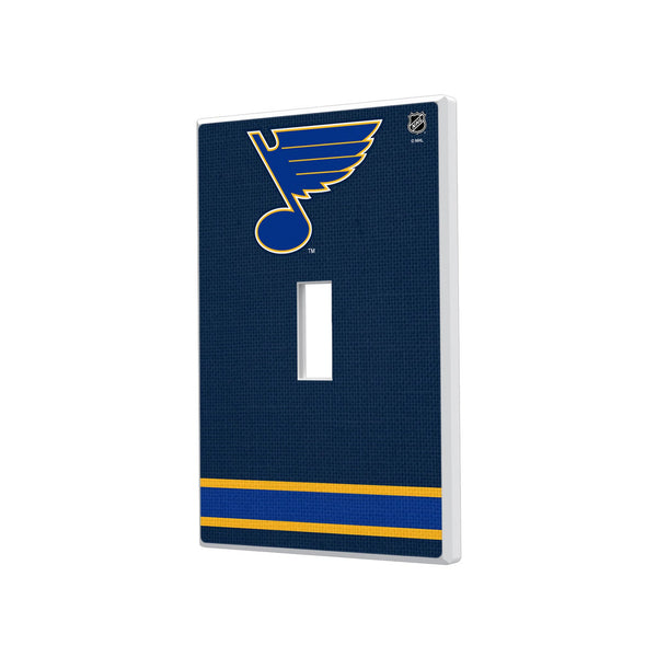 St. Louis Blues Stripe Hidden-Screw Light Switch Plate