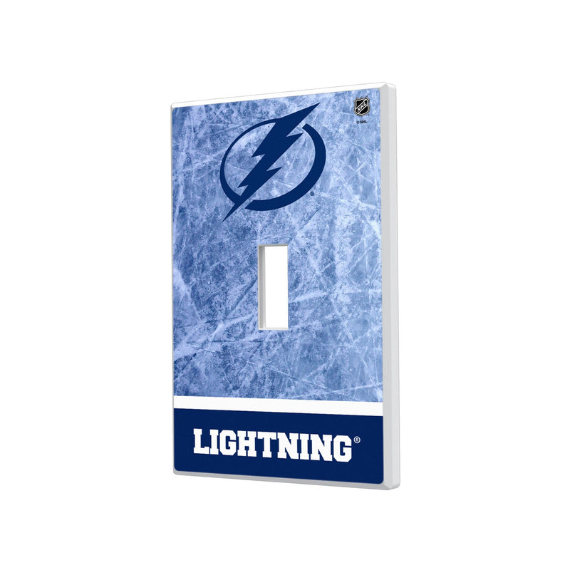 Tampa Bay Lightning Ice Wordmark Hidden-Screw Light Switch Plate