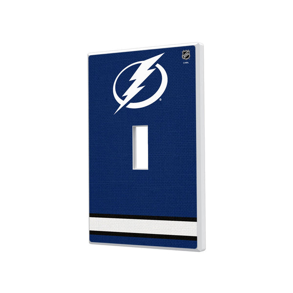 Tampa Bay Lightning Stripe Hidden-Screw Light Switch Plate