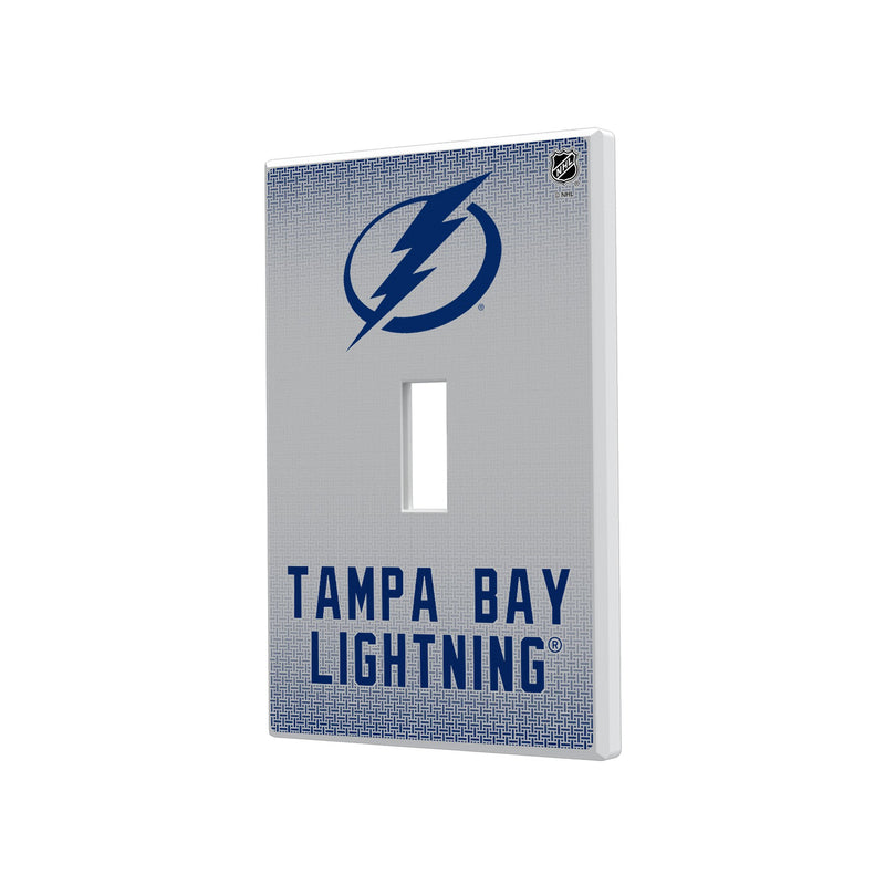 Tampa Bay Lightning Linen Hidden-Screw Light Switch Plate