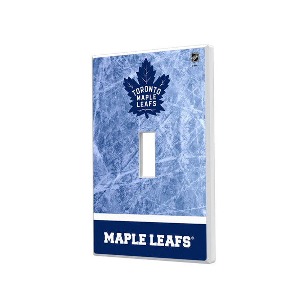 Toronto Maple Leafs Ice Wordmark Hidden-Screw Light Switch Plate