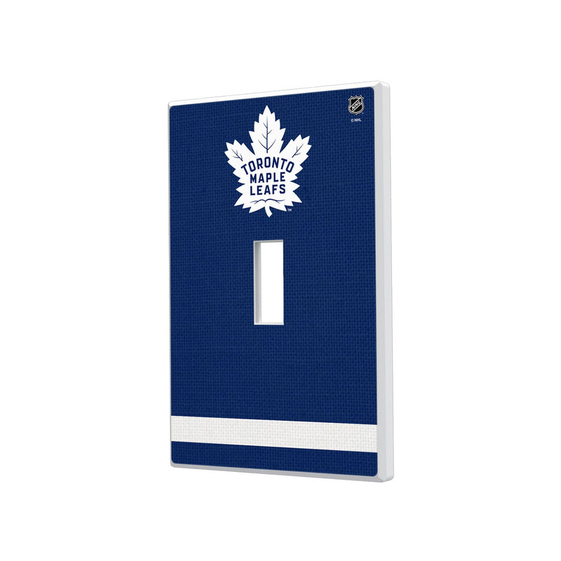 Toronto Maple Leafs Stripe Hidden-Screw Light Switch Plate