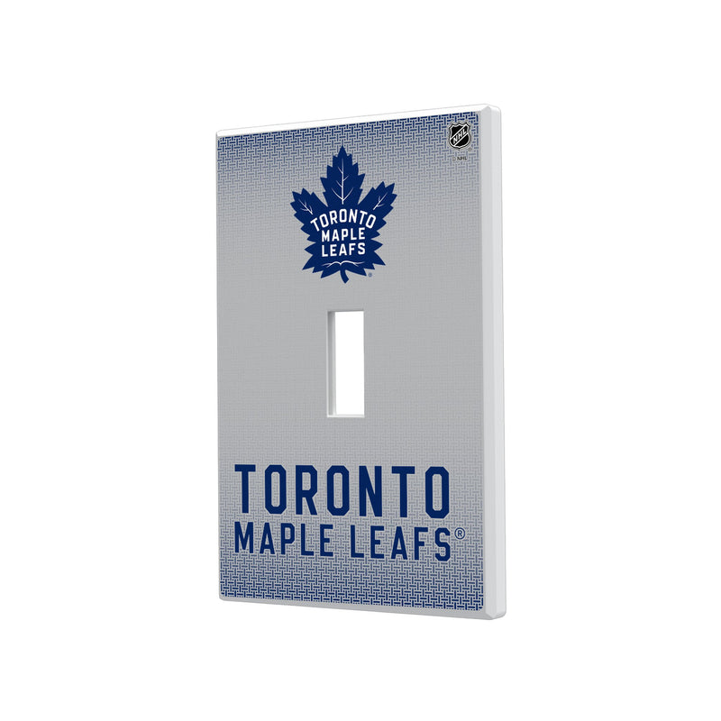 Toronto Maple Leafs Linen Hidden-Screw Light Switch Plate