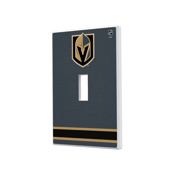 Vegas Golden Knights Stripe Hidden-Screw Light Switch Plate