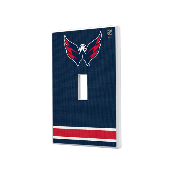 Washington Capitals Stripe Hidden-Screw Light Switch Plate