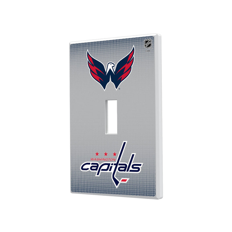 Washington Capitals Linen Hidden-Screw Light Switch Plate