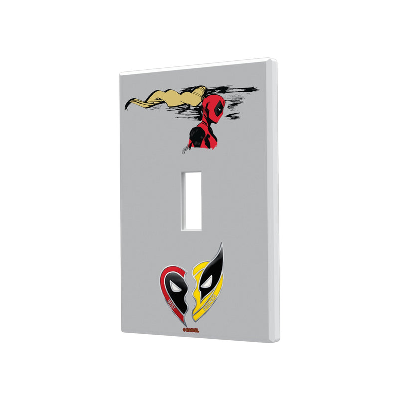 Marvel Ladypool Badge  Hidden-Screw Light Switch Plate