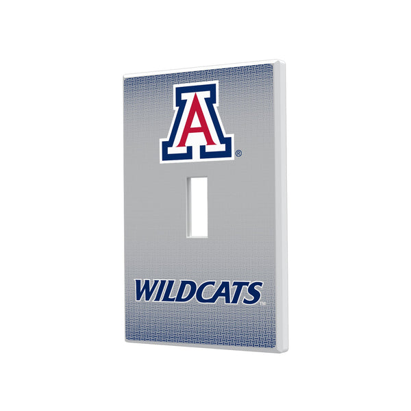 Arizona Wildcats Linen Hidden-Screw Light Switch Plate