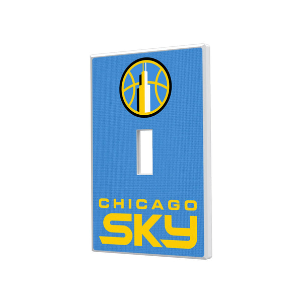 Chicago Sky Solid Hidden-Screw Light Switch Plate