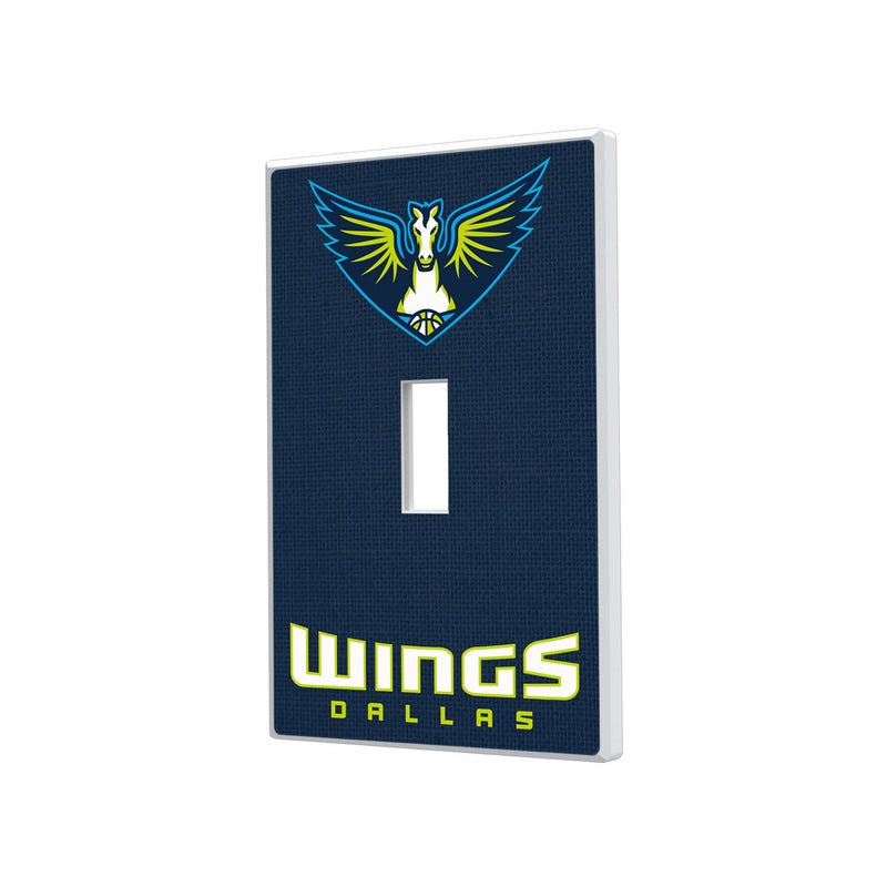 Dallas Wings Solid Hidden-Screw Light Switch Plate