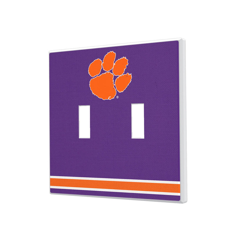 Clemson University Tigers Stripe Hidden-Screw Light Switch Plate