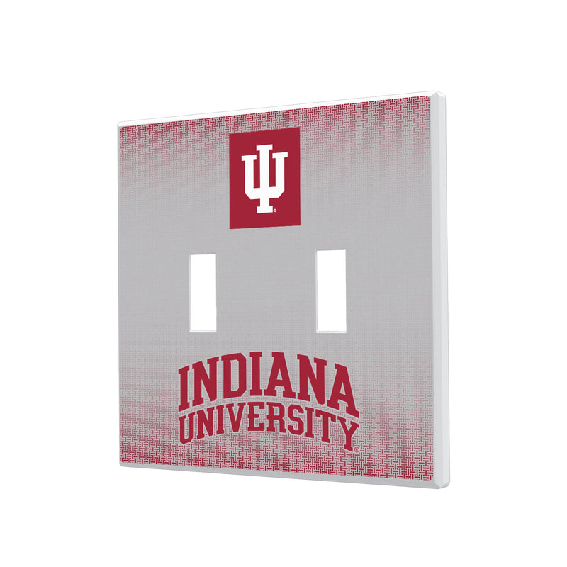 Indiana Hoosiers Linen Hidden-Screw Light Switch Plate