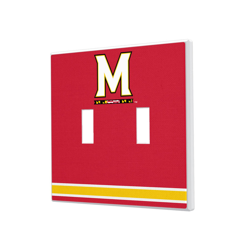 University of Maryland Terrapins Stripe Hidden-Screw Light Switch Plate