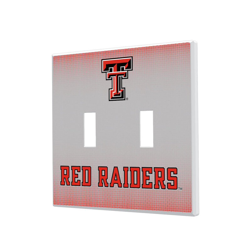 Texas Tech Red Raiders Linen Hidden-Screw Light Switch Plate