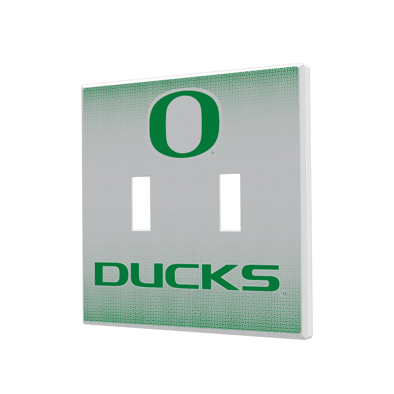 Oregon Ducks Linen Hidden-Screw Light Switch Plate