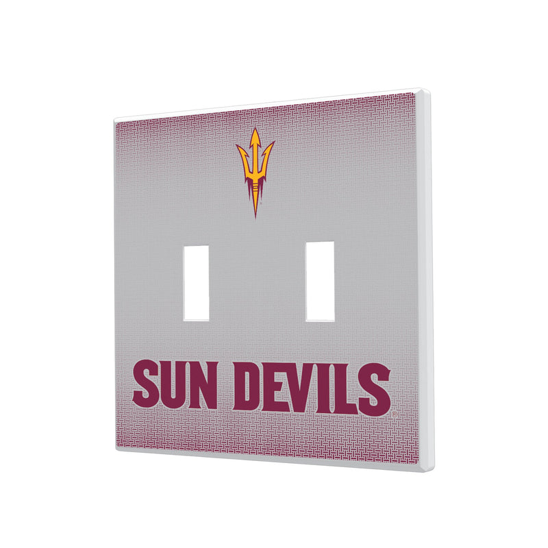 Arizona State Sun Devils Linen Hidden-Screw Light Switch Plate